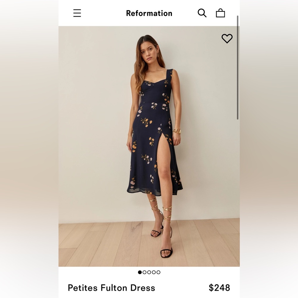 NWT: Reformation Petites Fulton Dress